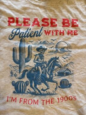 Bella Canvas Tee with Pink Accent on Neutral Fabric